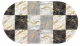 Коврик на присосках Varmax Gold Marble DF-270 (68x38) - 