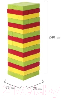 Настольная игра Золотая сказка Цветная башня / 662295