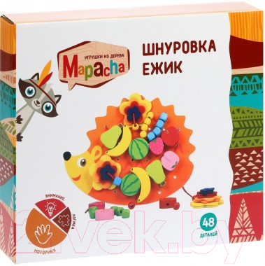 Развивающая игрушка Mapacha, Шнуровка Ежик 76787