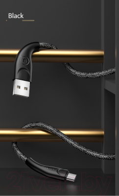 Кабель Usams U41 USB2.0 AM-MicroBM / SJ393USB01 (1м, черный)