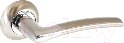 Ручка дверная Аллюр Арт Старк 1482 SN/CP (матовый никель/хром)