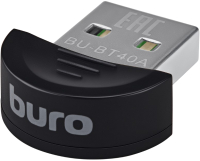 Bluetooth-адаптер Buro BU-BT40A (20м, черный) - 