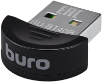 Bluetooth-адаптер Buro BU-BT40B (20м, черный) - 