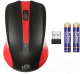 Миниатюра изображения товара Мышь Оклик 485MW (черный/красный)