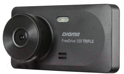 Автомобильный видеорегистратор Digma FreeDrive 109 Triple (черный)