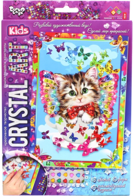 

Набор для творчества Danko Toys, Crystal Art Котенок / Cart-01-04