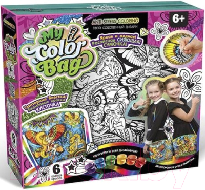 

Набор для творчества Danko Toys, My Color Bag Сумка-раскраска Фея / mCOB-01-05