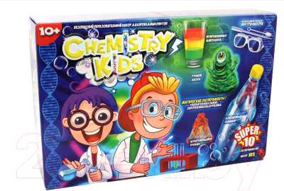 

Набор для опытов Danko Toys, 10 магических экспериментов Chemistry Kids / CHK-01-01