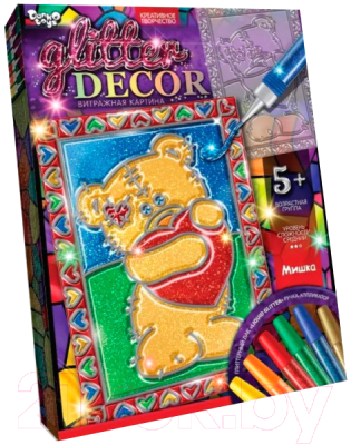 

Набор для творчества Danko Toys, Витражная картина. Мишка / GD-01-