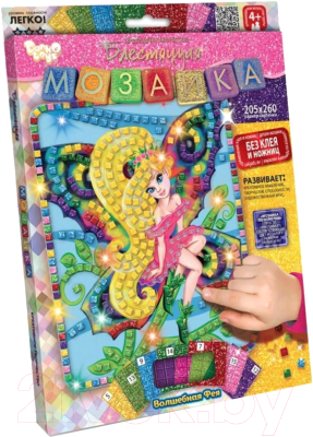 

Набор для творчества Danko Toys, Блестящая мозаика. Фея / БМ-02-10