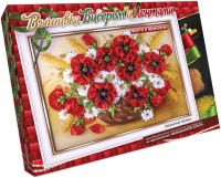 

Набор для вышивания Danko Toys, Вышивка бисером и лентами. Маки / БВ-01Р-06
