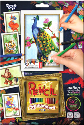 

Раскраска Danko Toys, Павлин / PBN-01-04