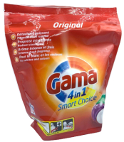 Капсулы для стирки GAMA 4 in 1 Smart Choice Универсальные (18шт) - 