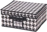 Коробка для хранения Handy Home Пепита 330x280x150 / UC-48 (черный/белый) - 