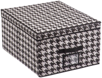 Коробка для хранения Handy Home Пепита 500x400x250 / UC-51 (черный/белый) - 