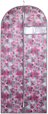 Чехол для одежды Handy Home Роза 1350x600 / UC-53 (розовый/серый)
