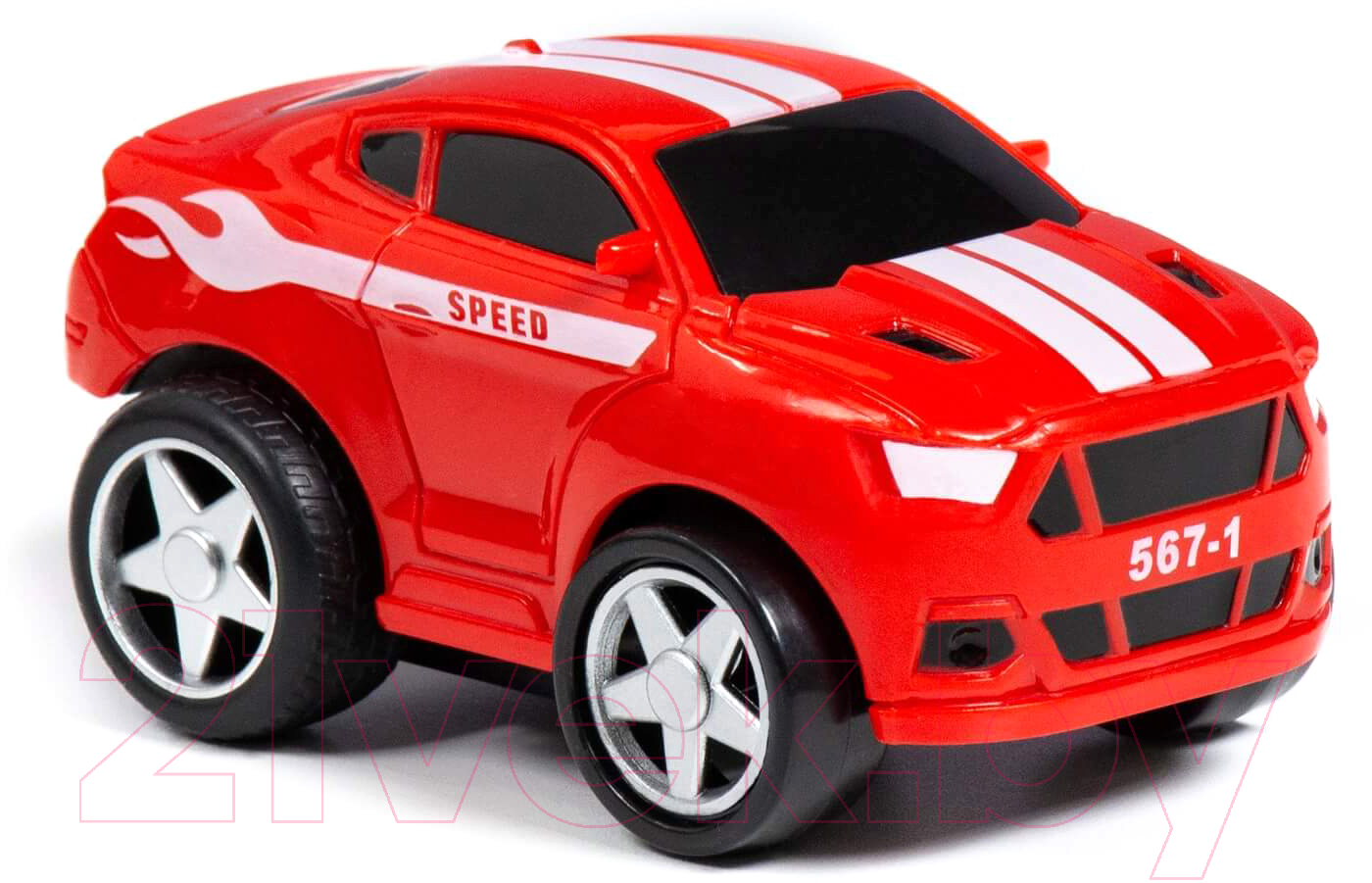 Автомобиль игрушечный Полесье Крутой вираж гоночный №1 / 79831 (инерционный) — фото 2