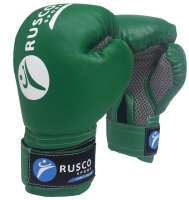Боксерские перчатки RuscoSport 4oz (зеленый) - 