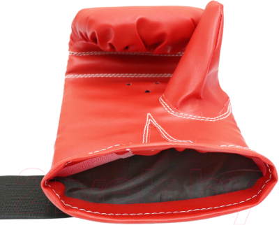 Боксерские перчатки RuscoSport к/з (S, красный)