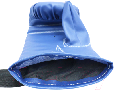 Боксерские перчатки RuscoSport к/з (S, синий)