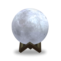Ночник Gauss 3D Луна 1W D10см / NN001 (белый) - 