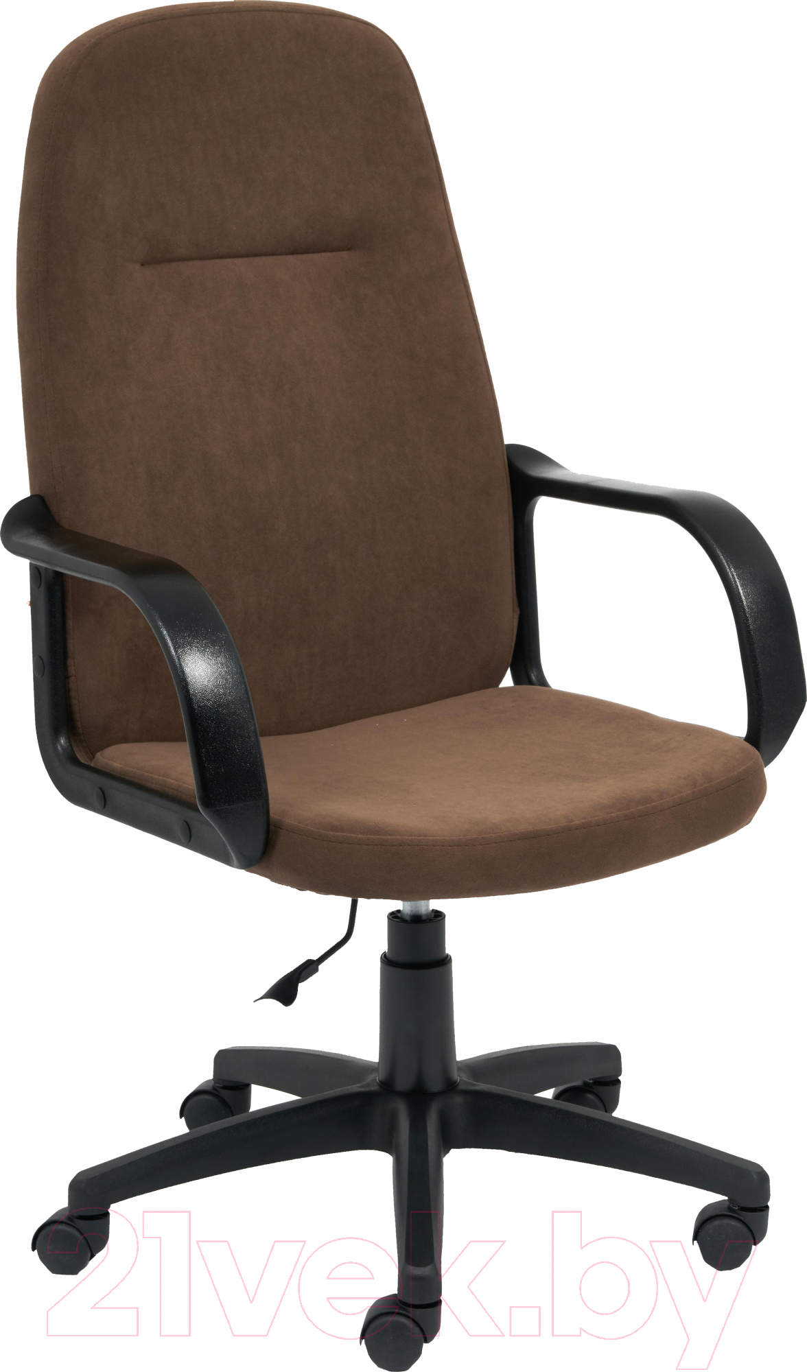 Кресло офисное Tetchair Leader (флок,коричневый)