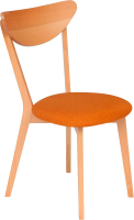 Стул Tetchair Maxi мягкое сиденье (оранжевый/бук) - 