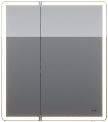 Шкаф с зеркалом для ванной Dreja Point / 99.9033 (белый)