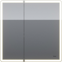 Шкаф с зеркалом для ванной Dreja Point / 99.9034 (белый) - 