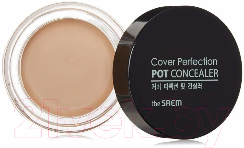 Консилер The Saem Cover Perfection Pot Concealer 02 Rich Beige (4г) — фото 2