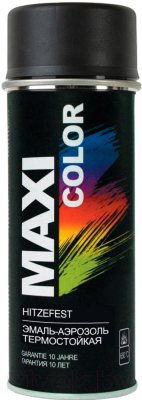 Эмаль Maxi Color 0008MX (400мл, термостойкая черный)