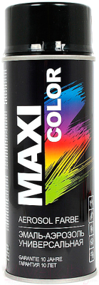 Эмаль Maxi Color 9005MX RAL 9005 (400мл, черный глянцевый)