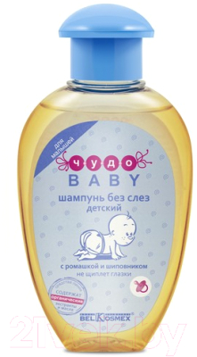 Шампунь детский BelKosmex Чудо-Baby без слез с ромашкой и шиповником (200г)
