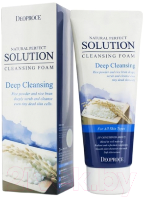 Пенка для умывания Deoproce Natural Perfect Solution Cleansing Foam Deep Cleansing (170мл)