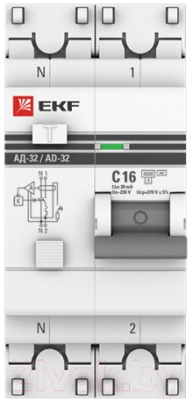 Дифференциальный автомат EKF АД-32-16А-30мА PROxima / DA32-16-30-pro