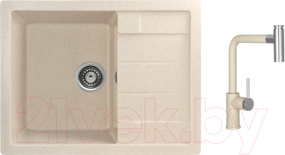 

Мойка кухонная Gerhans, В22 + смеситель W6055-20 SUS304