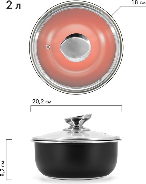 Набор кухонной посуды Pomi d'Oro Comodo Set / P640558 