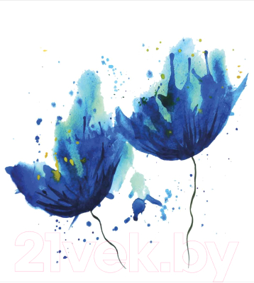 Набор сервировочных салфеток JoyArty Два синих цветка / np_30115 (4шт)