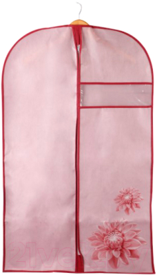 Чехол для одежды Handy Home Хризантема 1000x600 / UC-79 (розовый/бордовый)