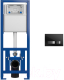 Инсталляция для унитаза Cersanit Link Pro S-IN-MZ-LINK_PRO + P-BU-MOV/Blg/Gl - 
