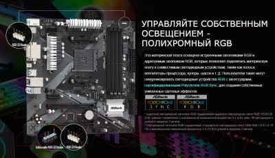 Материнская плата AsRock B450M PRO4-F R2.0