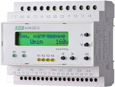 Реле контроля фаз Евроавтоматика AVR-02-G / EA04.006.005
