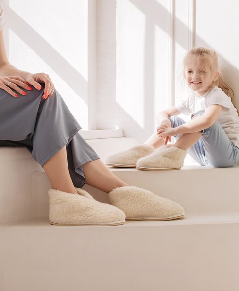 Тапочки домашние Smart Textile Бабуши H521 (р.42-43, белый)
