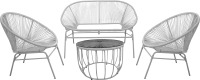 Комплект садовой мебели Sundays LUC-TA04-2 (White) - 