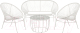 Комплект садовой мебели Sundays LUC-TA04-2 (White) - 