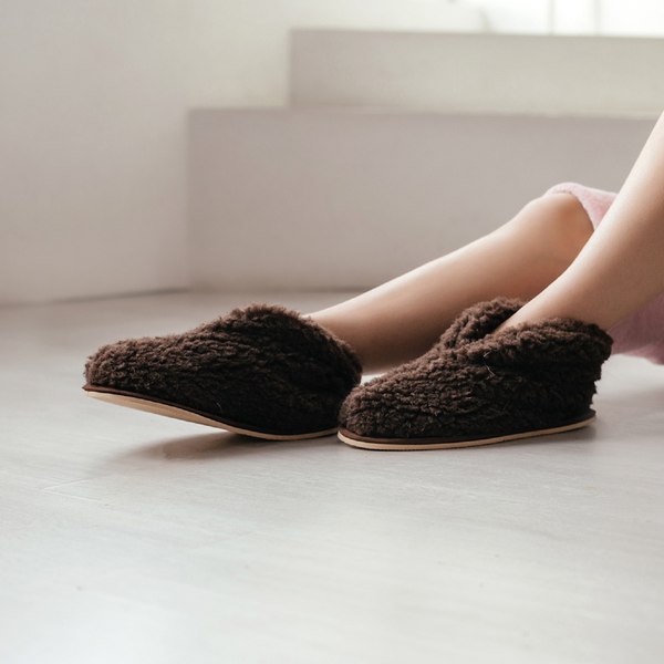 Тапочки домашние Smart Textile Бабуши H521 (р-р 42-43, коричневый)