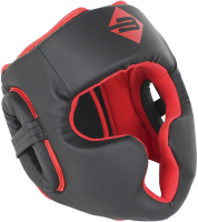 Боксерский шлем BoyBo Атака (L/XL, черный/красный) - 