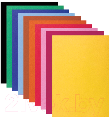 Набор цветного картона Brauberg Бархатный / 124756 (10л)