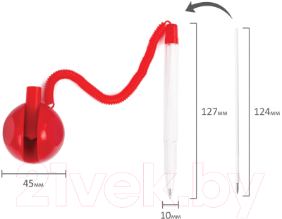 Изображение товара Ручка шариковая Brauberg Стэнд-Пен / 141349 (синий)