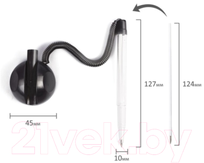 Изображение товара Ручка шариковая Brauberg Стэнд-Пен / 141351 (синий)